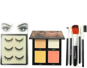 Huda Beauty Liquid Mattee 3d Highlighter With Three Pack Eyelashes