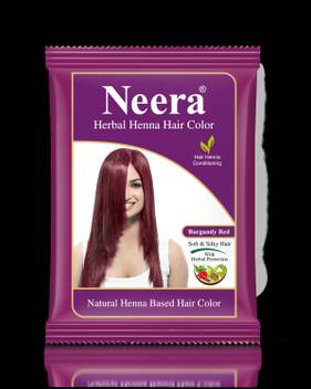 Neera Herbal Natural Burgundy Red Henna Hair Color 15g Pack Pack