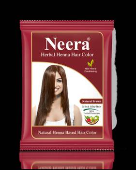 Neera Herbal Natural Natural Brown Henna Hair Color 15g Pack Pack
