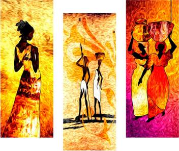 Saf Modern Art 6mm Mdf Framed Set Of 3 Digital Reprint 15 Inch X