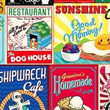 Re Marks Vintage Signs Check Please 500 Piece Puzzle Vintage