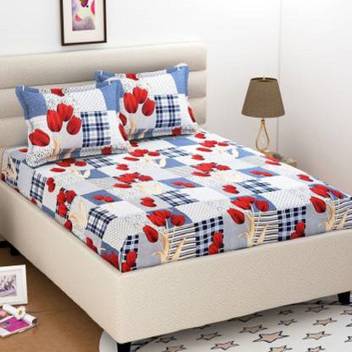Bd Decor 140 Tc Polycotton Double 3d Printed Bedsheet Buy Bd