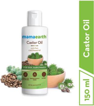 Mamaearth 100 Pure Castor Oil Cold Pressed To Support Hair