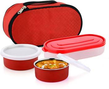 Brandroot Bradroot Stainless Steel Micro Max Lunch Box Air Microwave Safe And Leak Proof 3 Containers Flipkart Leak Proof 3 Containers Lunch Box