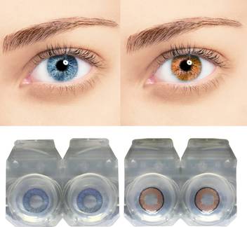 Diamond Eye 2 Pair Blue Honey Color Zero Power Monthly Contact Lens Monthly Price In India Buy Diamond Eye 2 Pair Blue Honey Color Zero Power Monthly Contact Lens