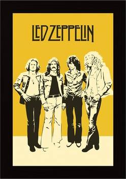 Led Zeppelin Music Band Graphic Illustraion Framed Poster Paper Print Gaming Posters In India Buy Art Film Design Movie Music Nature And Educational Paintings Wallpapers At Flipkart Com