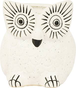 Lyallpur Stores Ceramic Plant Container Big Lucky Owl Planter For Home Decor Handmade White Matte Vase Indoor Plants Planters Flower Pots Gamla For Indoor Outdoor Succulent Pot Ceramic Vase Price In India Buy Lyallpur Stores Ceramic Plant Container Big