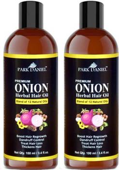 Park Daniel Premium Onion Herbal Hair Oil For Hair Regrowth Dandruff Control Treat Hair Loss Thickens Hair Combo Pack Of 2 Bottles Of 100 Ml 0 Ml Hair Oil Price