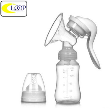 breastfeeding pump and bottles