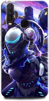 Fikora Back Cover For Vivo Y12 1904 Free Fire Printed
