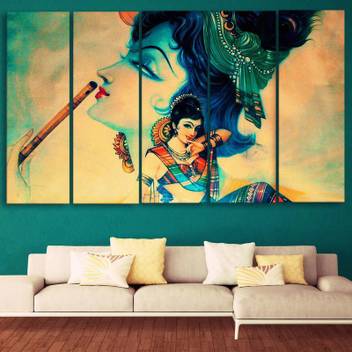 Casperme Casperme Multiple Frames Radha Krishna Beautiful Wall