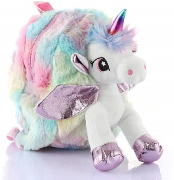 unicorn fur backpack