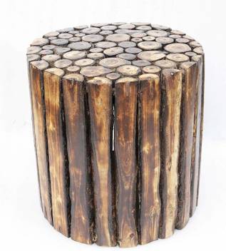 A One Shoppe Wood Bed Side Stool Table Wood Sitting Stool Coffee