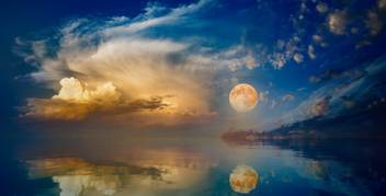 Kd Full Moon Rising Night Moon Poster Nature Paper Print Nature Posters In India Buy Art Film Design Movie Music Nature And Educational Paintings Wallpapers At Flipkart Com