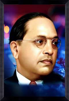 Catalogwala Dr Baba Saheb Ambedkar Face Cut Wall Art Painting