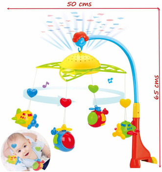 cot bed musical toys