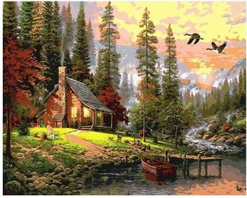 Zenuss Unframed Digital Diy Oil Painting Canvas Kit For Adults