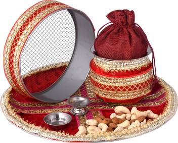 Tied Ribbons Decorative Karwa Chauth Pooja Thali Set With Decorative Thali Kalash Channi Tilak Katori Diya Cashew 100g And Almonds 100g Stainless Steel Price In India Buy Tied Ribbons Decorative Karwa The romancing teddy set is a product of registered brand tied ribbons. flipkart