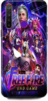 Bluvver Back Cover For Realme 5 Pro Printed Free Fire Game
