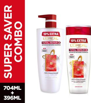 L Oreal Paris Total Repair 5 Shampoo Plus Combo Pack Women Price In India Buy L Oreal Paris Total Repair 5 Shampoo Plus Combo Pack Women Online In India Reviews Ratings Features