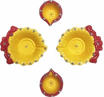 Xydrozen Diwali Designer Handmade Terracotta Decorative Diwali Diya Terracotta Pack Of 4 Table Diya Set Price In India Buy Xydrozen Diwali Designer Handmade Terracotta Decorative Diwali Diya Terracotta Pack
