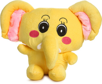 yellow stuffed elephant