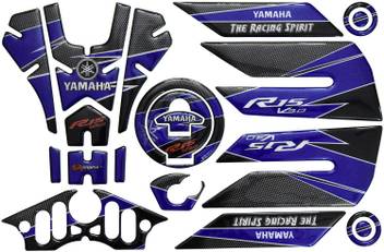 S R Grafix Blue R15 V3 Top Bike Tank Pad Price In India Buy S R Grafix Blue R15 V3 Top Bike Tank Pad Online At Flipkart Com It was just a cosmetic update over the regular version and had no performance upgrade also.