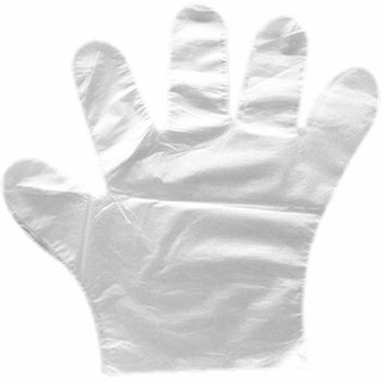 disposable transparent clear plastic gloves