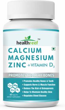 Healthreef Calcium Magnesium Zinc Vitamin D3 60 Tablets Price In India Buy Healthreef Calcium Magnesium Zinc Vitamin D3 60 Tablets Online At Flipkart Com Children's calcium tablets chewing tablets baby vitamin d calcium tablets children grow up one year old 2 years old children.