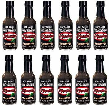 El Yucateco Habanero Hot Sauce Black Label Reserve Pack Of 12