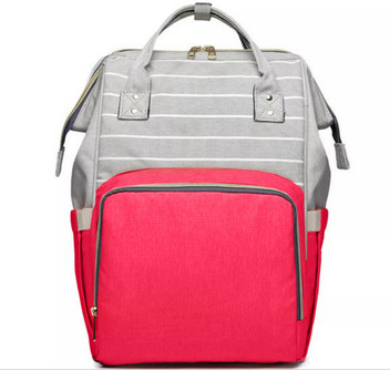red diaper bag backpack