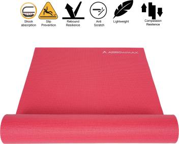 Arrowmax Professional A Quality Yoga Exercise Mat 5mm Red Red