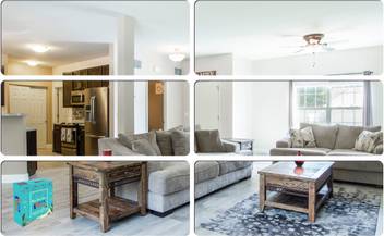 Look Decor Large 6 Frame Silver Pack Of 6 3d Mirror Acrylic Wall