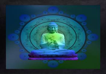 Craftsfest Beautiful Buddha Vastu Painting Ink 14 Inch X 20 Inch