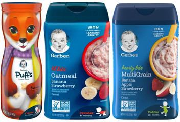 strawberry banana gerber puffs