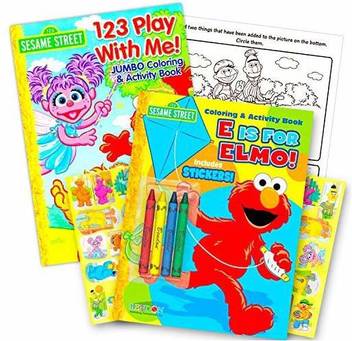 Sesame Street Coloring Book Super Set With Crayons 2 Coloring Books Ove Coloring Book Super Set With Crayons 2 Coloring Books Ove Shop For Sesame Street Products In India Flipkart Com