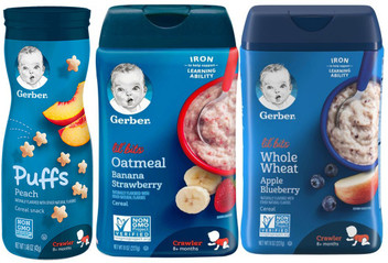 gerber puffs peach