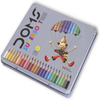 Flipkart Com Doms Supersoft Colour Pencils 24 Shades Pencil
