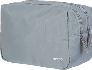 Miniso Portable Double Zipper Cosmetic Bag Dark Grey Price In