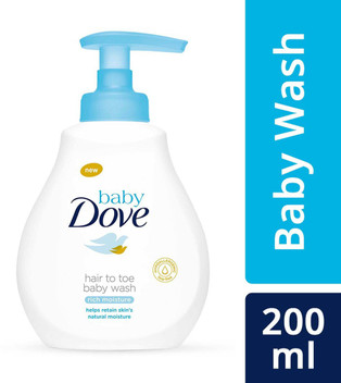 baby dove rich moisture head to toe wash 400ml