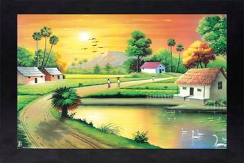 Craftsfest Scenery Nature Online Wall Painting Photo Frame With