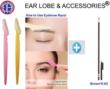 Ear Lobe Accessories Eyebrow Razor And Eyebrow Pencil Price In