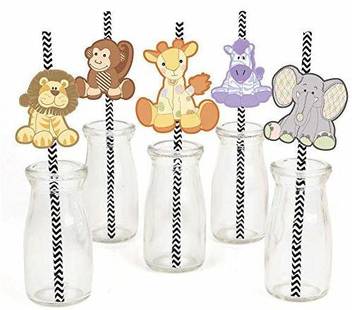 Big Dot Of Happiness Zoo Crew Paper Straw Decor Zoo Animals Baby Shower Or Birt Zoo Crew Paper Straw Decor Zoo Animals Baby Shower Or Birt Shop For