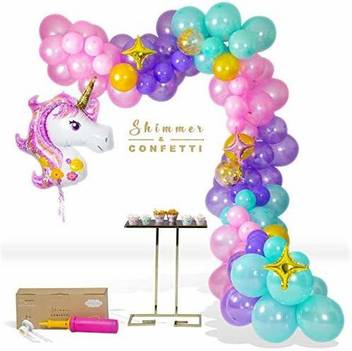 Shimmer And Confetti 150 Piece Diy Unicorn Balloon Arch Kit