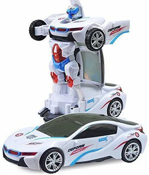 white transformer car