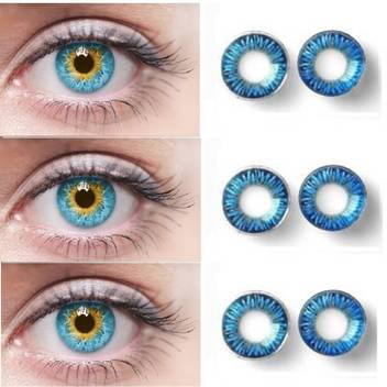 Naturepathic Best Deal Zero Power Eye Contact Lens Blue Color Monthly 0 Colored Contact Lenses Pack Of 3 Monthly Price In India Buy Naturepathic Best Deal Zero Power