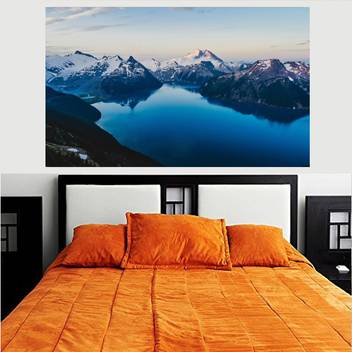 Canada Snow Mountains Wallpaper Poster No Framed Large Painting On