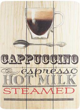 Classic Home Decors Print Of Coffee Names On Wood For Coffee Shop