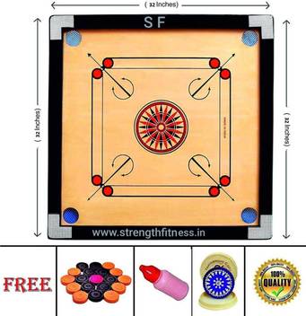 Sf Strength Fitness 32 Inch Carrom Board Buy Sf Strength Fitness 32 Inch Carrom Board Online At Best Prices In India Carrom Flipkart Com