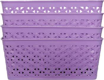 Xllent Set Of 4 Purple Basket Storage Basket Price In India Buy